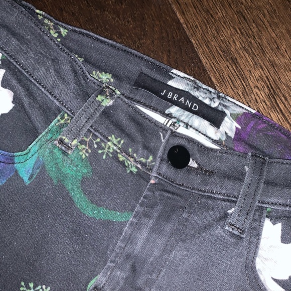 J Brand Super Skinny Floral Jeans - Picture 6 of 6